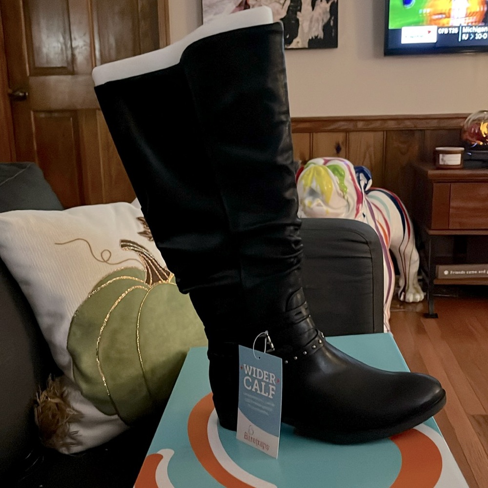 Black Microfiber Boots
